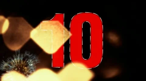 Lens Focus countdown holiday 1    " Think Different " 動画素材 8995857