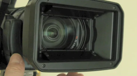 Lens hood operation Stock Footage 36170282
