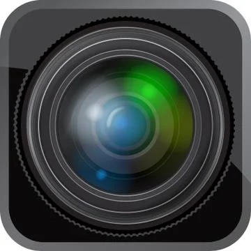 Lens icon Stock Illustration