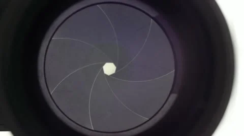 Lens iris opening and closing Stock Footage 20586439