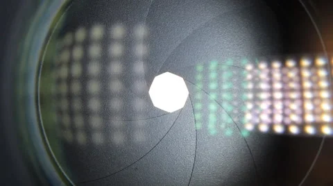 Lens Iris Opening And Closing Stock Footage 47997727