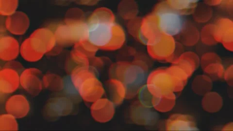 Lens Leak Orange Bokeh Circle Blur 4K Overlay Black Background Stock-Footage 289913872