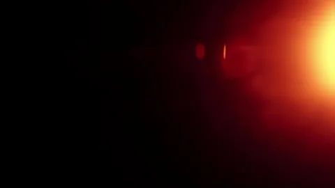 Lens light leaks from beam of light chan... | Stock Video | Pond5