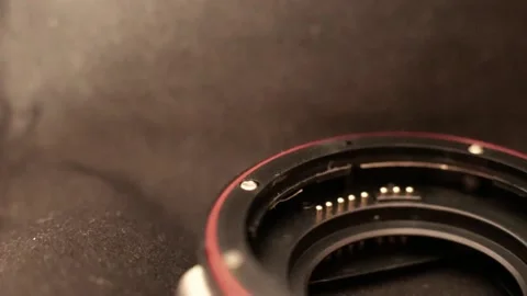 Lens micro adapter Stock Footage 132283762