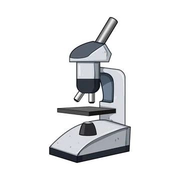 Lens microscope cartoon vector illustration 스톡 일러스트