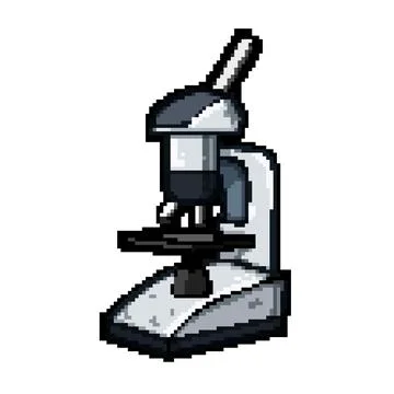 Lens microscope pixel art vector illustration イラスト素材