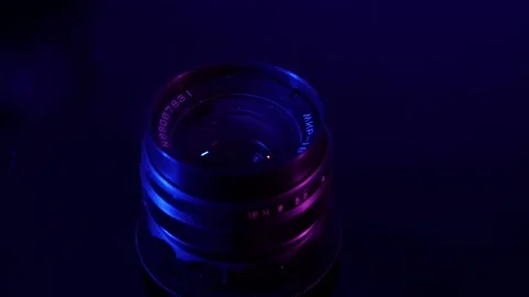 Lens neon dark twisting Stock-Footage 131094235