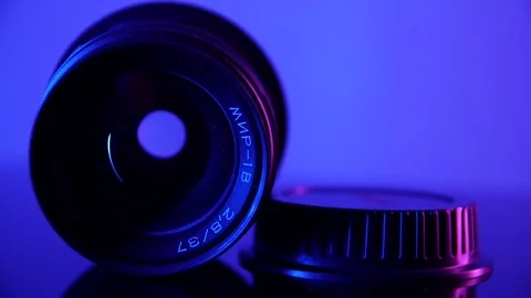 Lens neon Stock Footage 131094182
