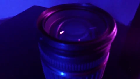 Lens. neon. Stock-Footage 131094425