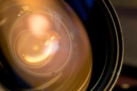 Lens of the photo objective. Stock Photos