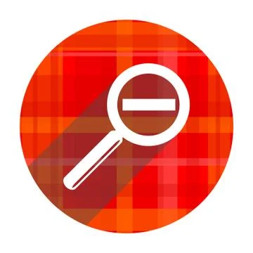 Lens red flat icon isolated. 库存插图