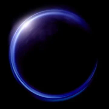 Lens ring flares crossing of circle shape Illustrazione stock