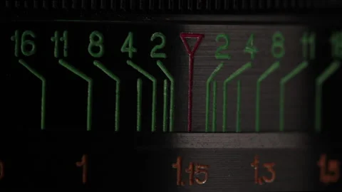 Lens scale in rotation macro Stock Footage 151835689
