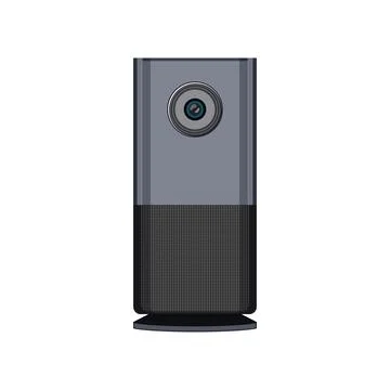 Lens table web camera cartoon vector illustration 스톡 일러스트