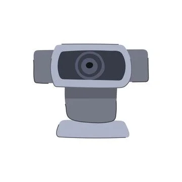 Lens web camera cartoon vector illustration Stock Illustration