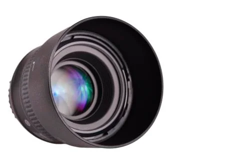 Lens on a white background Stock Photos