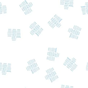 Lenses video camera glyph vector seamless pattern Illustrazione stock