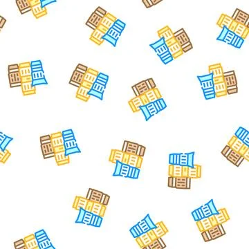 Lenses video camera vector seamless pattern Stock Illustration