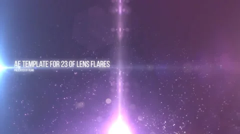 Lensflare-transitions After Effects stock