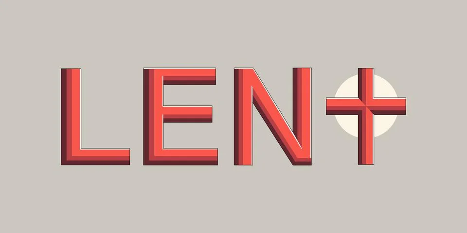 Lent background. Religious 库存插图