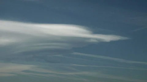 Lenticular and Contrails Stock Footage 54742738