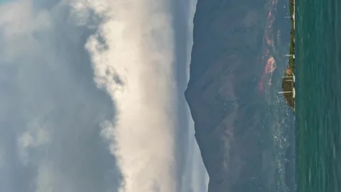 Lenticular clouds billowing and rolling ... | Stock Video | Pond5