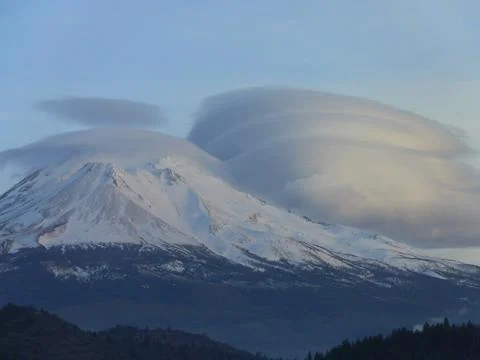 Lenticular Clouds Stock Photos