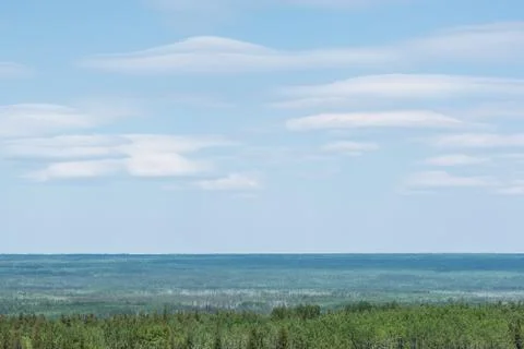 Lenticular clouds Stock Photos