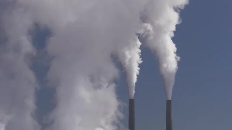 Lenticular pollution at sunset Stock Footage 54709868