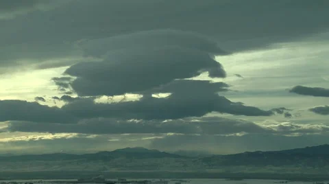 Lenticulars and Mountain Waves Stock Footage 54727571