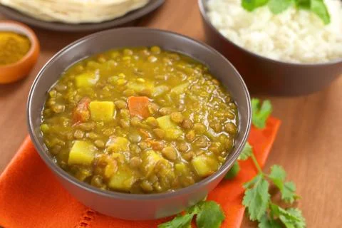 Lentil curry Stock Photos