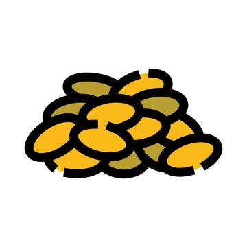 Lentil grain stack for healthy plant based food Ilustração Stock