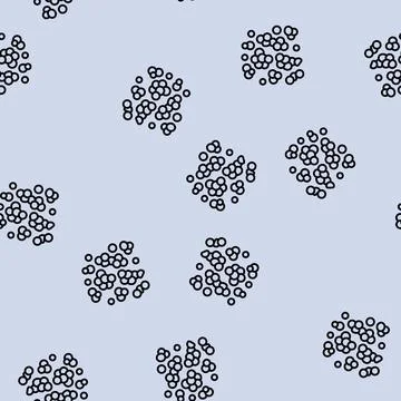 Lentil nut line seamless pattern イラスト素材