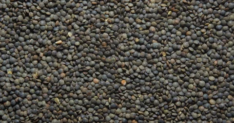 Lentils close up studio shot over rotating Stock Footage 324839171