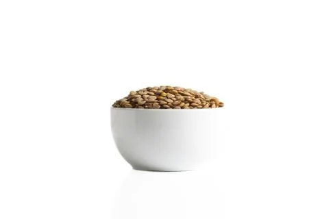 Lentils in a cup Stock Photos