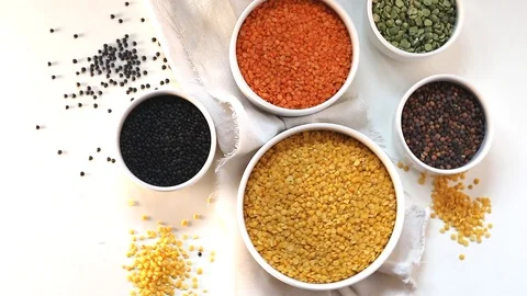 Lentils Stock Footage 98072586