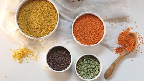 Lentils Stock Footage 98233820
