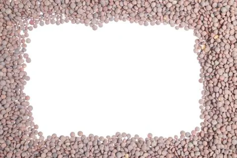 Lentils frame Stock Photos