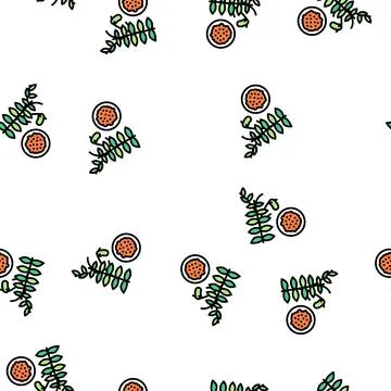 Lentils groat vector seamless pattern Stock Illustration