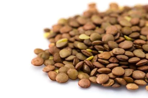 Lentils isolated on white background Foto stock