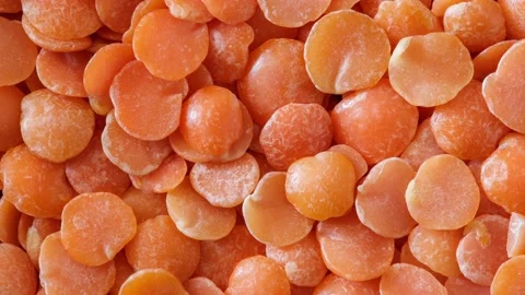 Lentils orange close-up Stock-Footage 166858421