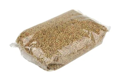 Lentils in a package Stock Photos