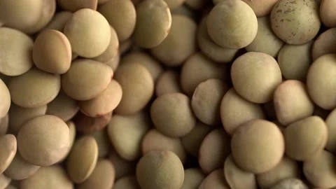 Lentils pouring in macro. Stock Footage 170620345