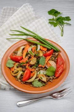 Lentils salad Stock Photos
