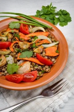 Lentils salad Stock Photos