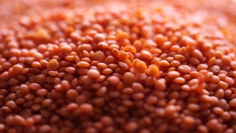 Lentils. Slow motion. Close-up. Stock Footage 195294559