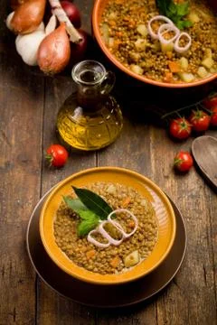 Lentils soup Stock Photos