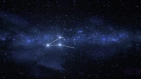 Leo Constellation Star Map Animation Stock Footage 333275946