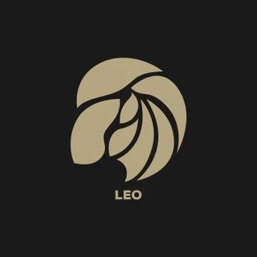 Leo logo vector Stock Illustration