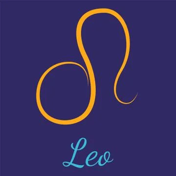 Leo vector zodiac icon Stock Illustration